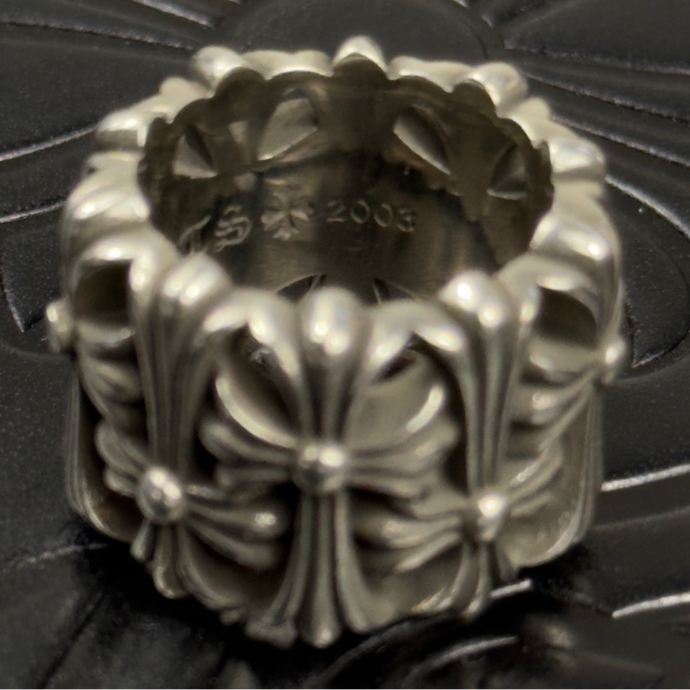 Chrome Hearts 925 Silver Cemetery Ring Size 7 US - Picture 9 of 11